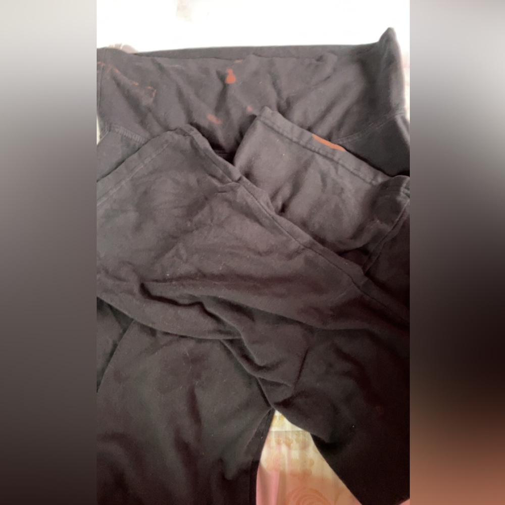 Black flare leggings